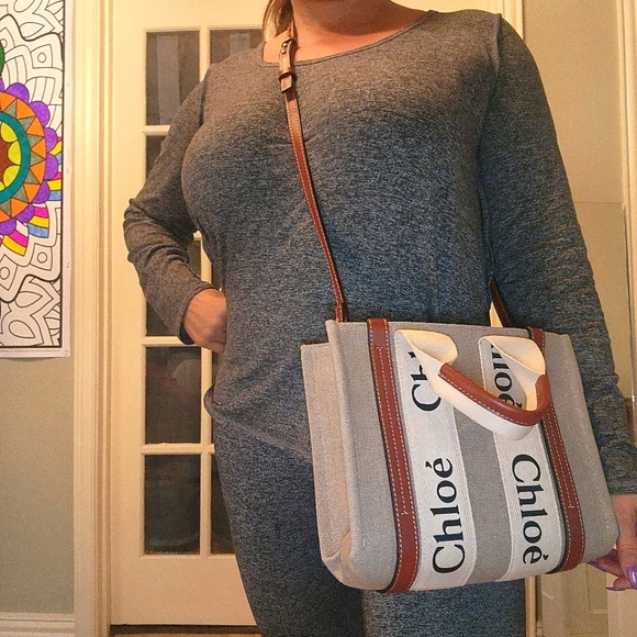 Chloe Small Woody TOTE Bag - Picture 3 of 3